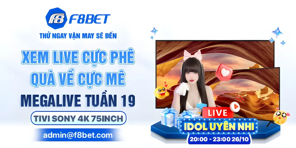 f8betbb1 com tặng quà liền tay khi tham gia mega live
